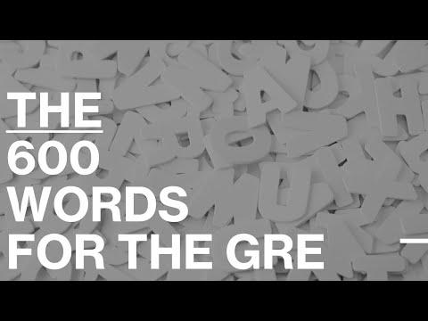 600 Words You Need for GRE 2022 Test-takers