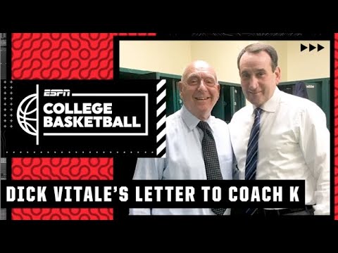 Dick Vitale's letter to Coach K | College Basketball on ESPN - YouTube