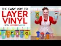 How to Layer Vinyl Decals on Cricut the EASY WAY!