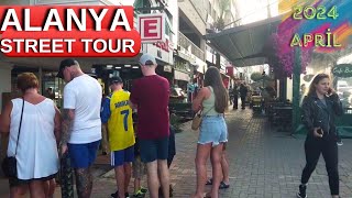 Alanya street tour 2024 april / alanya antalya turkey holiday turkey travel 4k