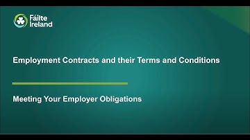Employment Contracts and Terms and Conditions