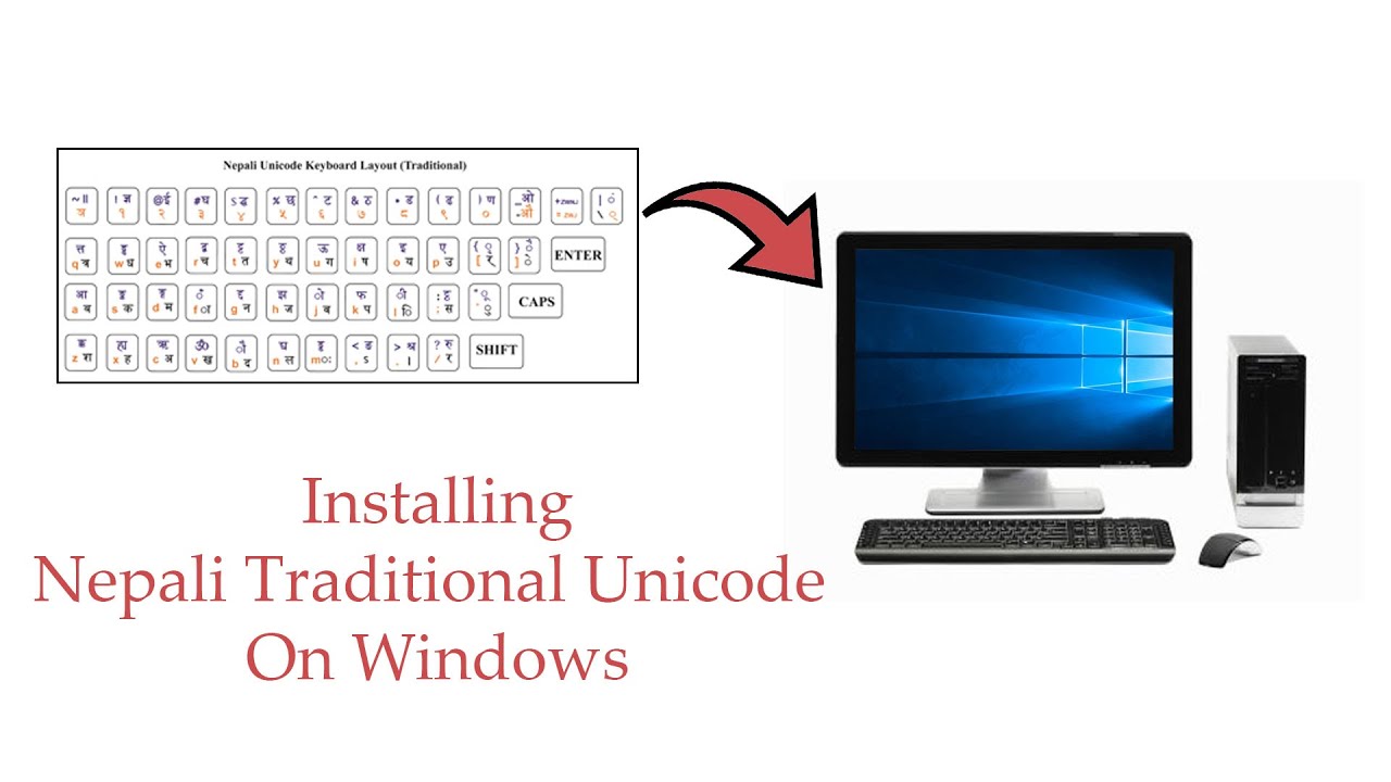 how to install nepali unicode on windows