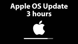 Apple OS Update Screen 3 hours REAL PROGRESS BAR in 4K UHD !