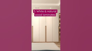 5 Classy wardrobe material & color combinations! #coloraza #interiordesign #homehacks #homedecor