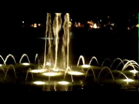 Night Scene of the fountain at Lafayette Square - ...