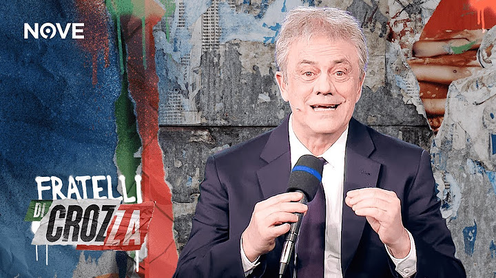 Crozza Urso "Meglio vaggire colaragione altrimenti ci diamo i piedi sopra la zoppa"