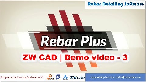 03. List Bar Numbers (Bar marks) | ZW CAD Platform | Rebar Plus | Rebar Detailing Software