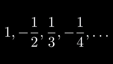 Formula for the Sequence: 1, -1/2, 1/3, -1/4, ...