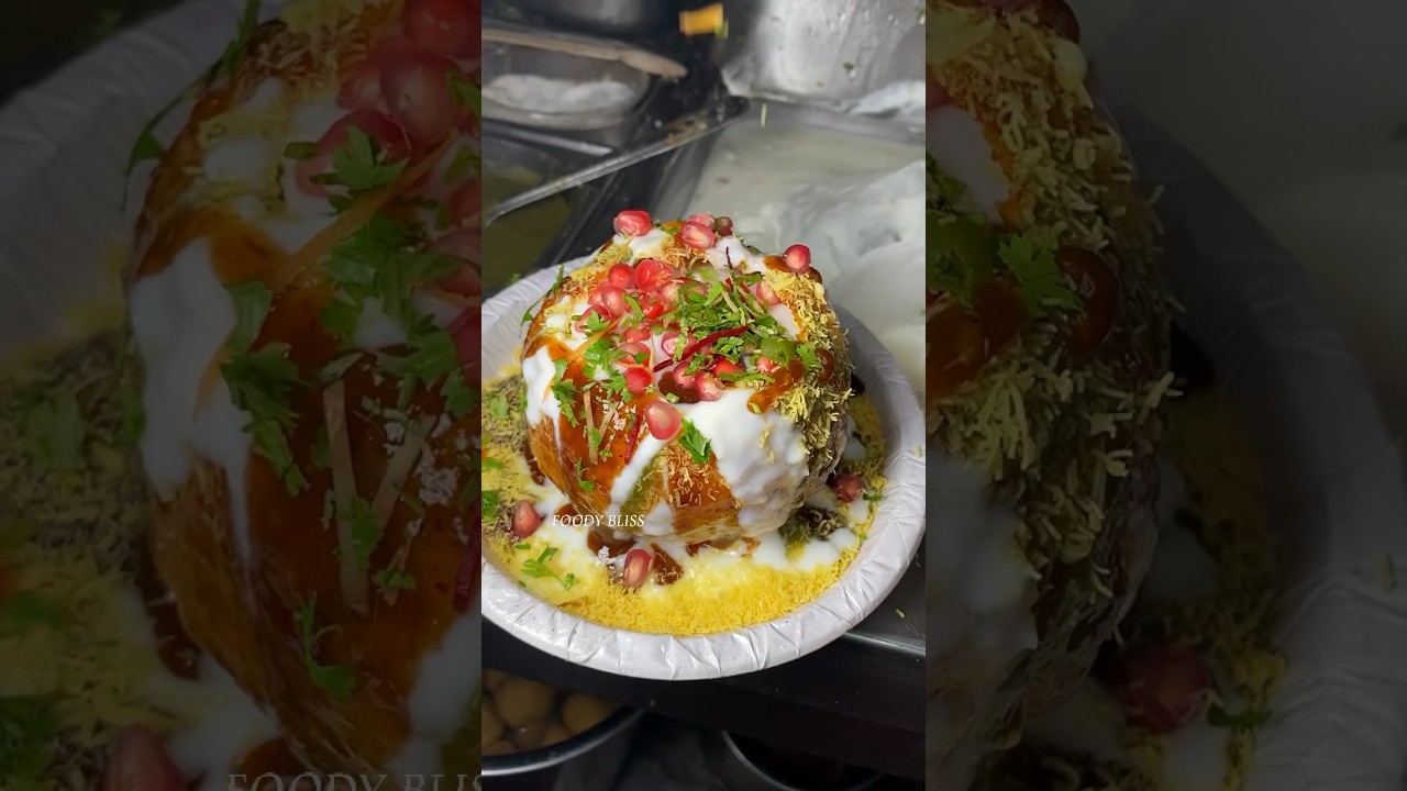 ⁣Send this to Chaat Lover❤️ #streetfood #ytshorts #food #foodie #rajkachori #chaat