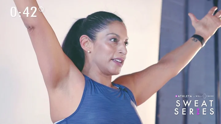 5-minute mood-booster workout with Patricia Moreno of IntenSati | Sweat Series | Well+Good