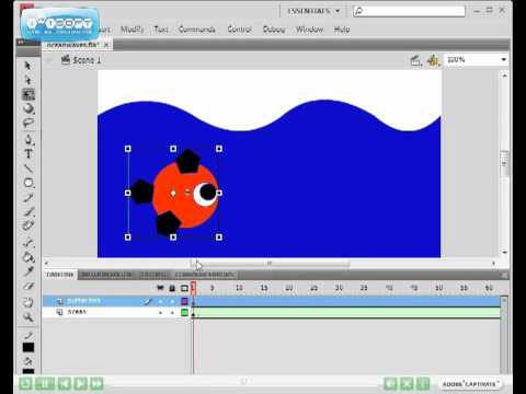 Adobe Flash CS4 - EP 8 - Making an animation Part 2 - YouTube