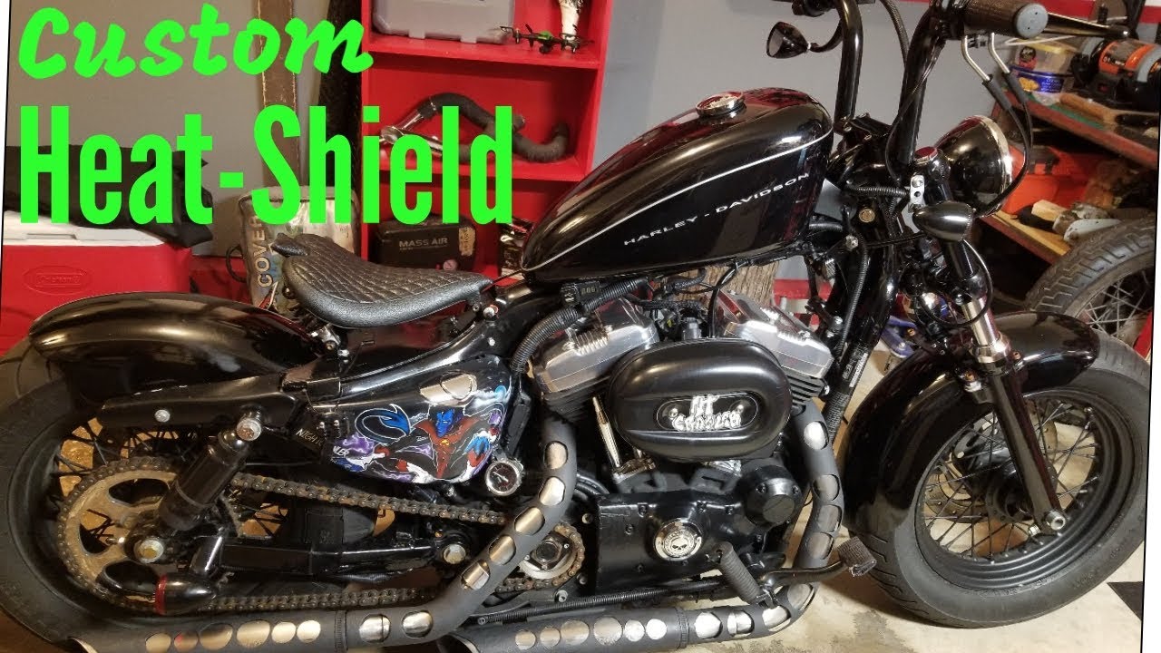 Sportster48 Heat Shield Maintenance Fast & Easy YouTube