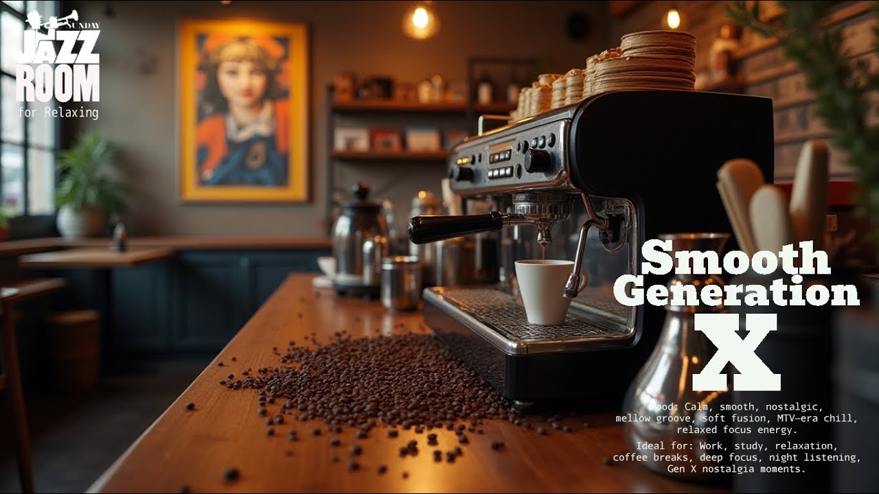 Smooth Generation X • Relaxing Jazz Fusion for Work & Chill | 60 BPM Soft Jazz • Gen X MTV Era Vibes