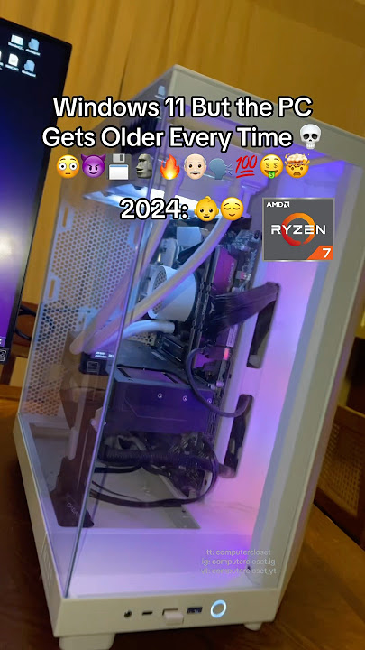 2004 PC with Windows 11 💀🗿😳😈😬🤑🗣️🥶🥵😮‍💨 #pc #computer #windows #tech