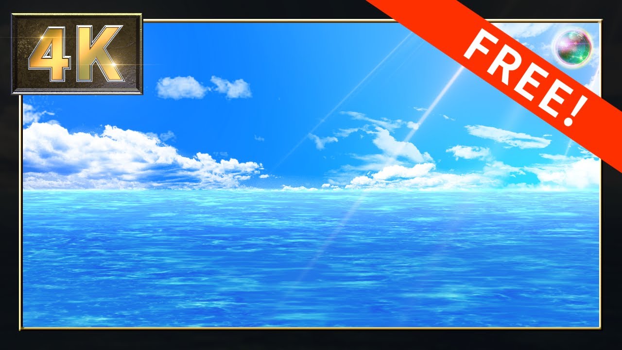 4k 無料cg背景素材 10秒ループ動画 夏の海 水平線 Youtube 4k 無料cg背景素材 10秒ループ動画 夏の海 水平線 Youtube