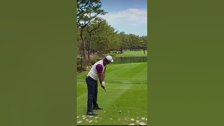 Hideki Matsuyama iron swing down the line #hidekimatsuyama #golfswing