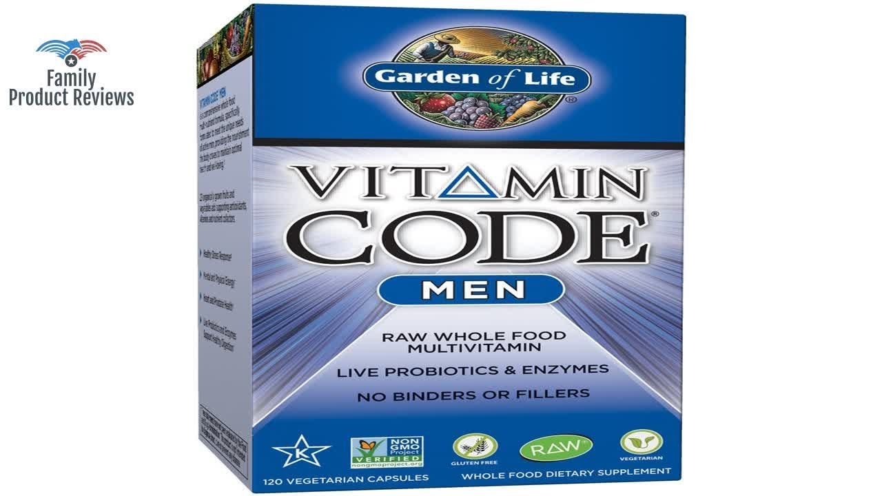 Garden Of Life Multivitamin For Men Vitamin Code Men S Raw Whole