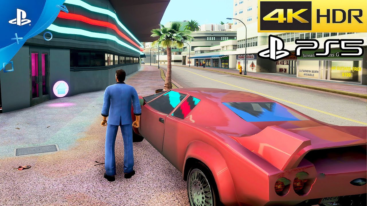 Grand Theft Auto Vice City Definitive Edition PS5 Gameplay 4K HDR