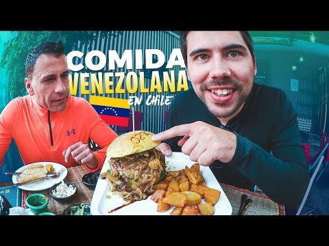 Probando COMIDA VENEZOLANA en CHILE