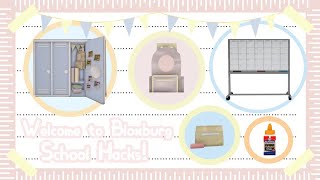Welcome to Bloxburg: 5 School Supply Hacks! |Back to School Season| Fxiry Bee