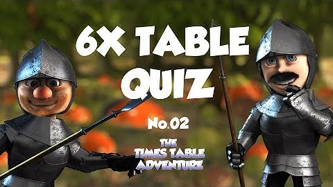 6X TIMES TABLE QUIZ No.02 ¦ Times Table Adventure