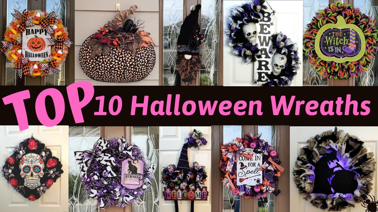 Top 10 Halloween Wreath/Best Halloween Wreaths To Make/Halloween Wreath