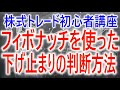 【株式トレード】フィボナッチによる下げ止まりの判断方法