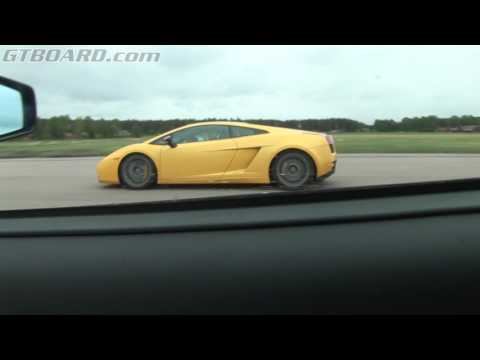 Lamborghini Gallardo SE vs Ferrari F430 Spider Classic race from 2008