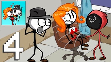 Stickman Escape: Choice Story ads - Gameplay Walkthrough Part 4 - All Levels 21-25 Funny NOOB Vs PRO