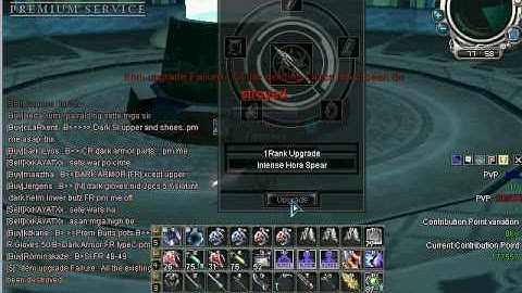 RF Online - Upgrading +6 int hora spear to +7 - must see - how it failed