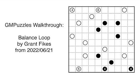 GMPuzzles - 2022/06/21 - Balance Loop by Grant Fikes