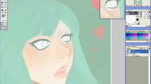 [REDRAW] open canvas speed painting girl [MOUSE DRAWING]