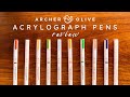 Archer &amp; Olive Acrylograph Pens Review | Pen Test on White Kraft &amp; Black Paper • Acrylic Paint Pens