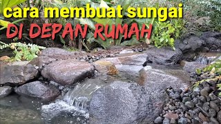 Proses sungai buatan di depan rumah || ponorogo