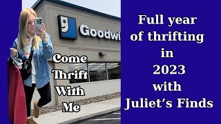 A FULL YEAR OF THRIFT WITH ME VIDEOS FROM 2023! Check out my finds!