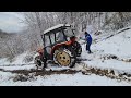 Zetor 6245 - EKSTREMNI zimski sportovi! (pt. 1) Šuma, drva, snijeg, decembar!