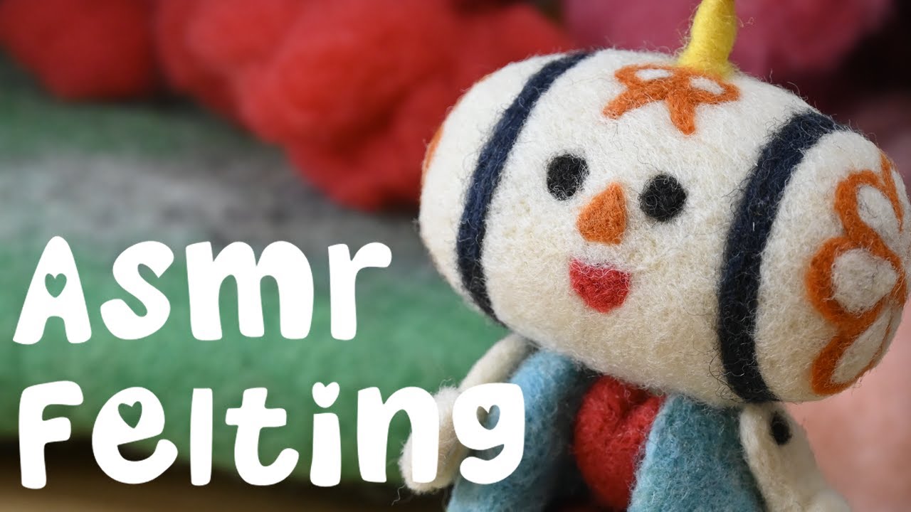 I made a bunch of cousins from Katamari! | Needle felting tutorial (no narration)