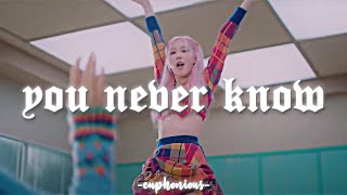 blackpink - you never know // slowed + reverb Resimi