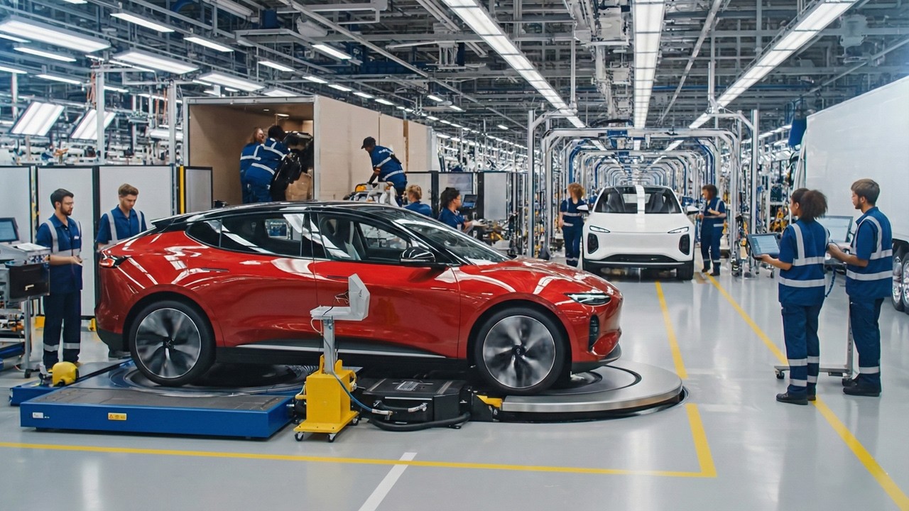 Inside a Modern EV Factory: Exactly How Electric Cars Are Made! ⚡