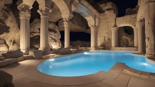 Ancient Roman Baths Ambience: Deep Sleep with Water Sounds