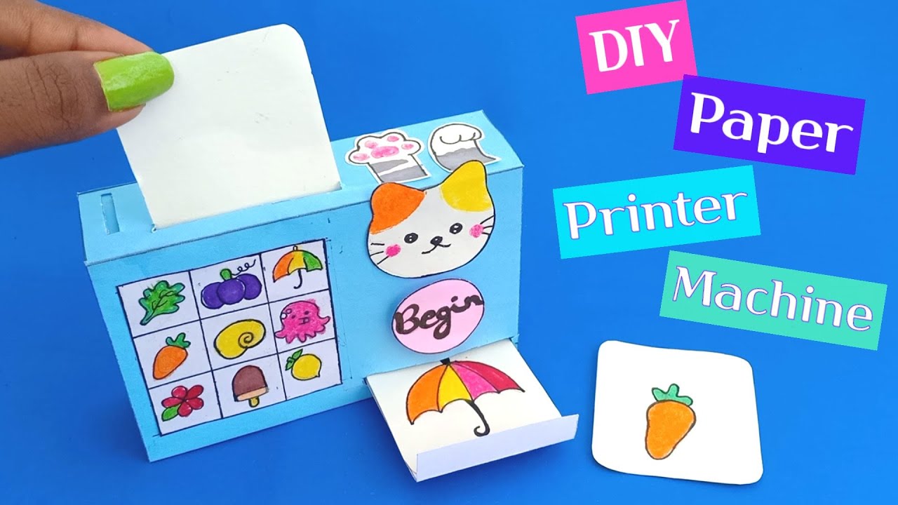 DIY Paper Printer Machine / How to make paper printer machine at home ...