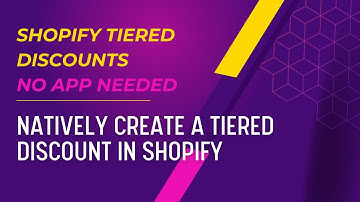 Tiered Discounts In Shopify, NO APP Needed 2025