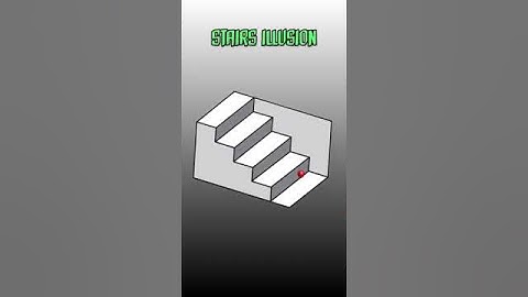 Ball Trapped in Stairs Illusion ｜ Animation