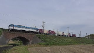 【JR貨物】２０７１レ ＥＦ８１-４５１ 東札幌日通コンテナ積載