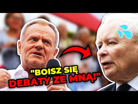 Tusk do Kaczyńskiego: "Boisz się debaty ze mną, to będziesz miał debatę z Romanem Giertychem"