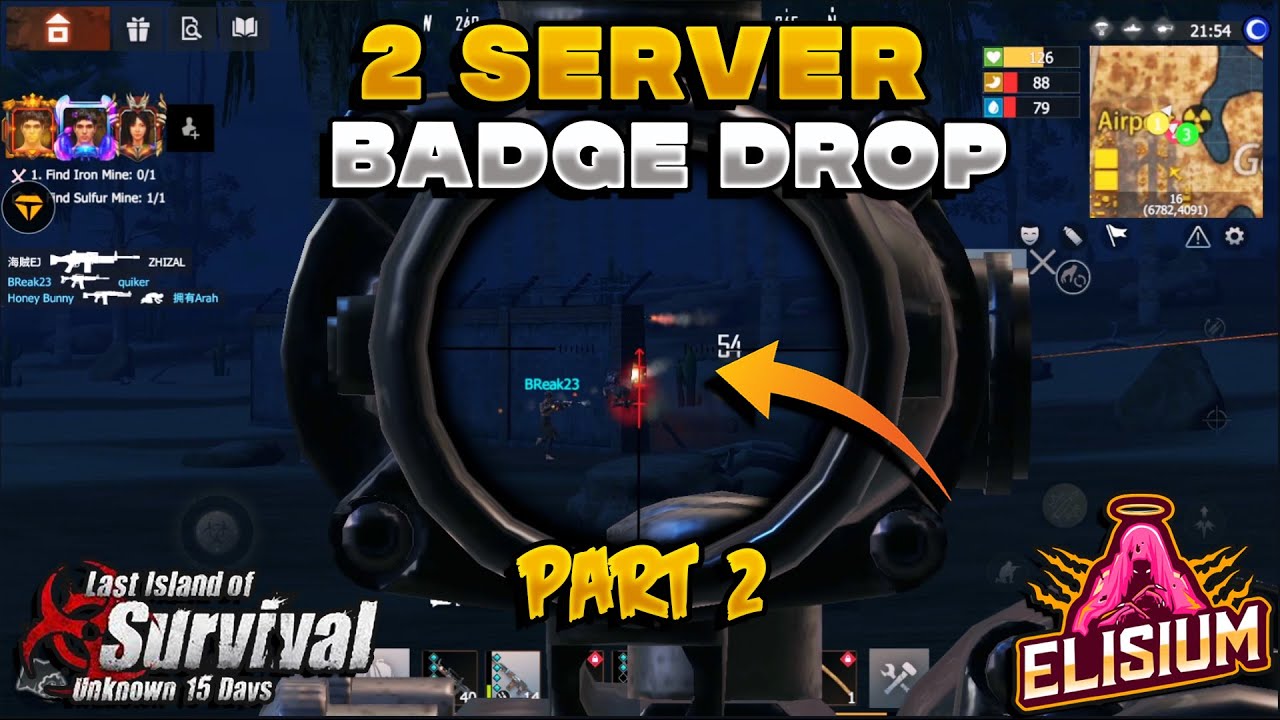2 Server Same Badge Drop Bloody and Protect | Last island of Survival ...