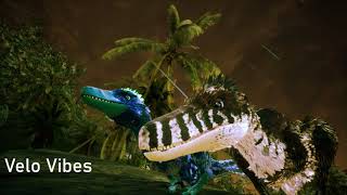 𝙫𝙚𝙡𝙤 𝙫𝙞𝙗𝙚𝙨 Velociraptor Chill Vibes In Stormy Weather