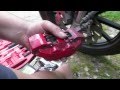 Как заменить тормозные колодки на мотоцикле Stels Flame 200