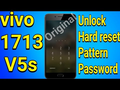 vivo v5s (model:-1713) hard reset and pattern unlock