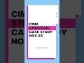 CIMA Strategic Case Study (SCS) NOV 23 - Part 01 #CIMA #CGMA #CIMAFLP #studyattcs
